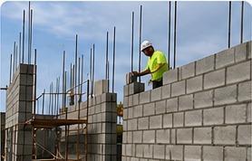 Commercial CMU block masonry